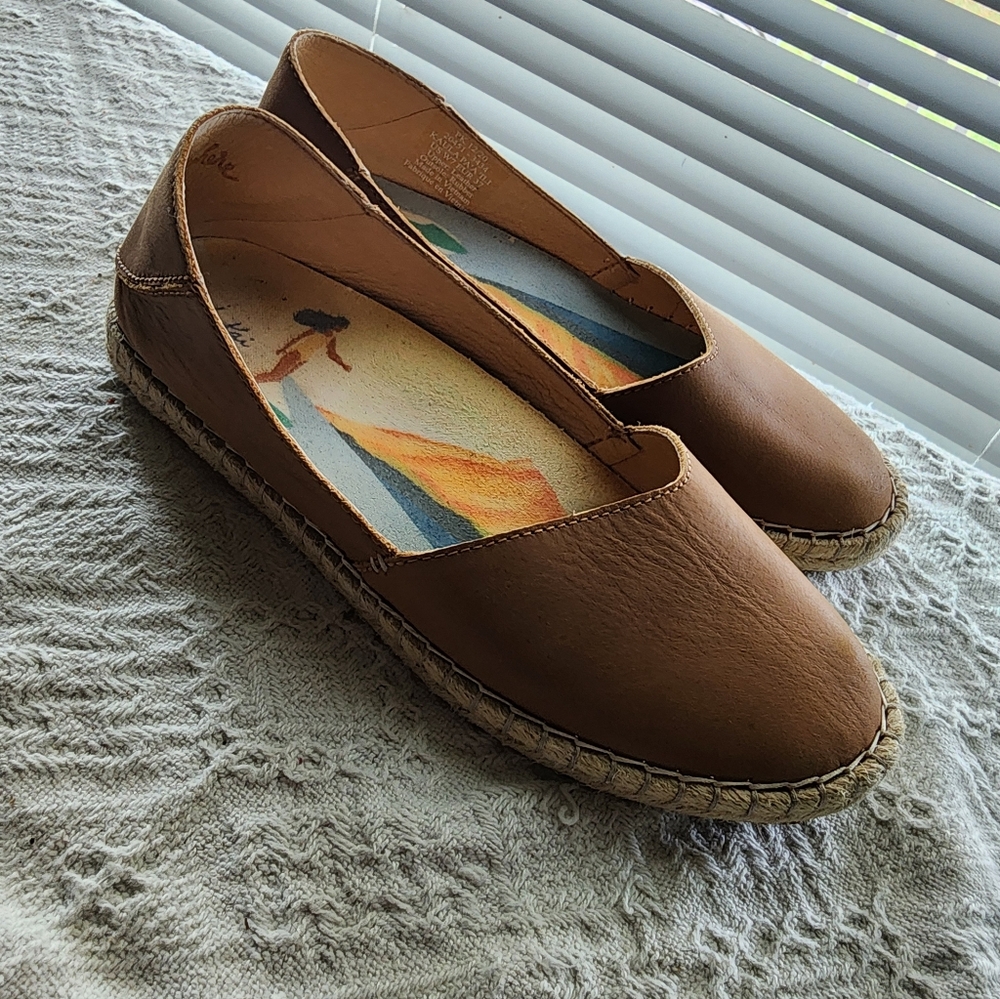 Brown Espadrille Flats